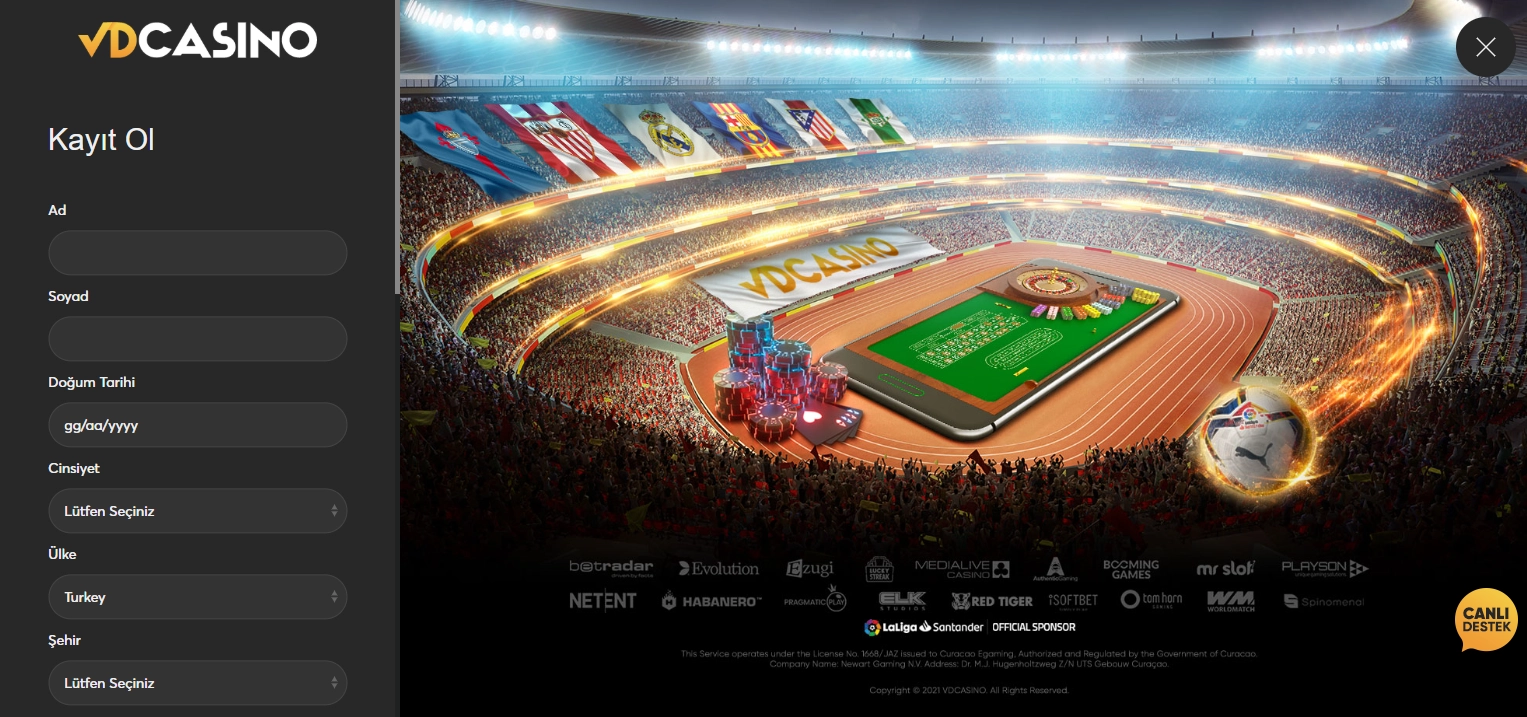 Vdcasino giriş ve güvenli erişim